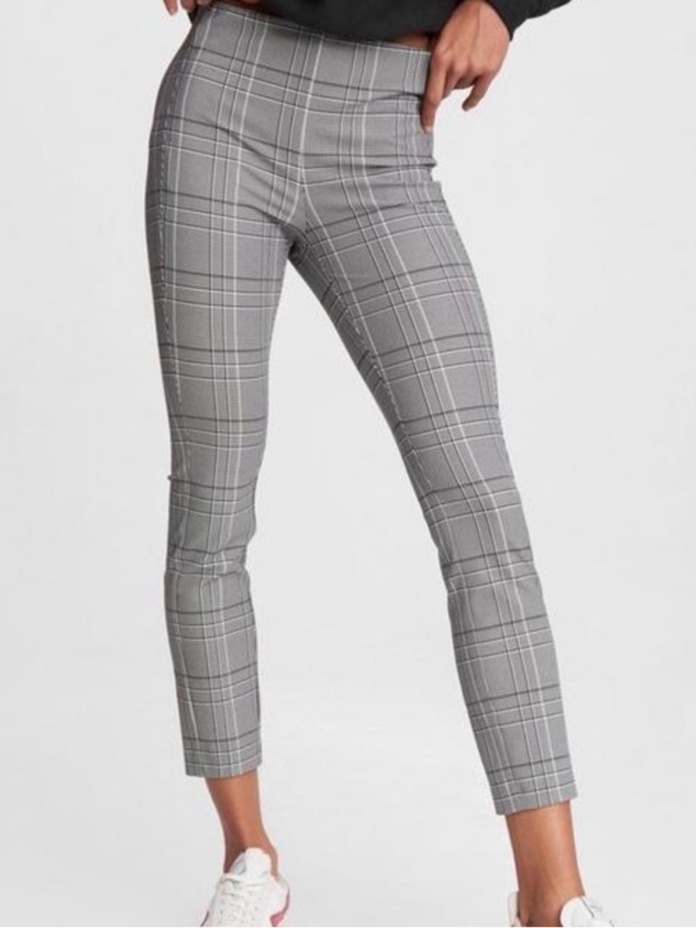 rag & bone Simone Gray Plaid Ankle Pants - Size 4
